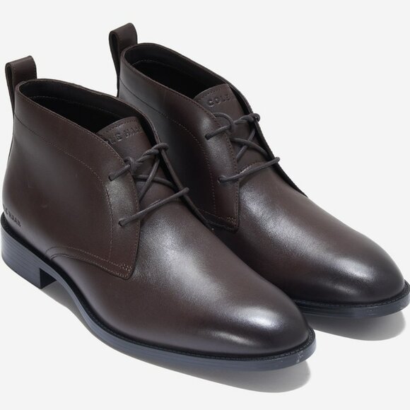 Cole Haan Hawthorne Chukka Boots (Dark Chocolate Leather). New. Mens Size 9 - 13 - Picture 1 of 7